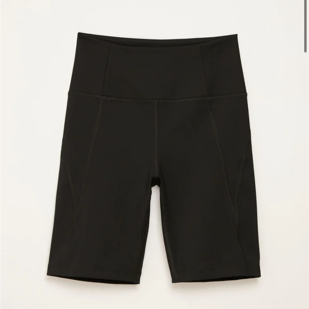 Girlfriend collective black high rise bike short